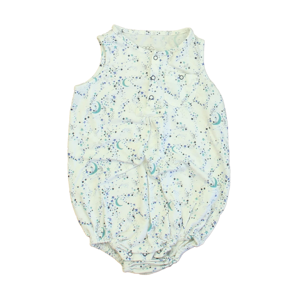 Egg Unisex Ivory | Blue Moons Romper size: 9 Months
